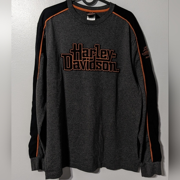 2017 Harley Davidson long sleeve shirt -size L - Picture 1 of 9